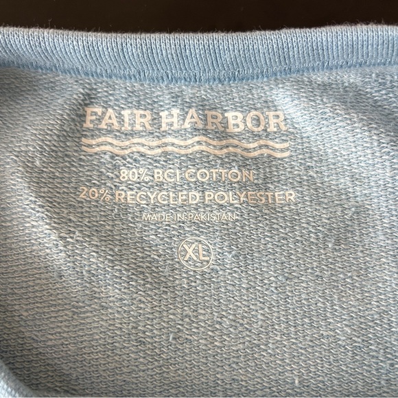 Fair Harbor Men’s Saltaire Crewneck sweatshirt | baby blue | XL - Picture 10 of 10